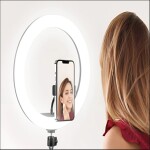 Iso Trade Stativ se světlem a držákem telefonu 100cm