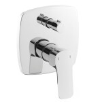 Sprchová a vanová baterie SAT Cube Way včetně podomítkového tělesa chrom CU215 CU215