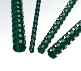 Eurosupplies Plastové hřbety 28.5mm zelená / pro 211–245 listů - 80 g papíru / 50 ks (8595188003087)