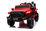 Mamido Elektrické autíčko OFFROAD červené 12V Vysoký podvozek, široké sedadlo, Odpružené nápravy, 2,4 GHz Dálkové ovládání LED světla