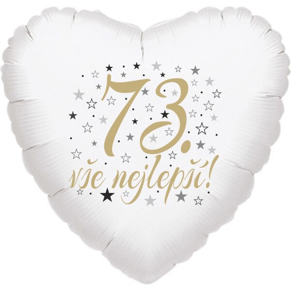 73. narozeniny balónek srdce Balonky.cz 73. narozeniny balónek srdce Balonky.cz