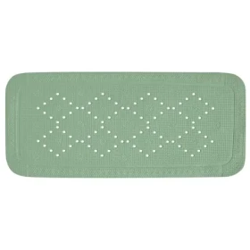 Spirella ALASKA mechově zelená / Protiskluzová podložka do vany / PVC / 91 x 36 cm