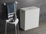 Gedy - LUXURY koš na prádlo 49,5x61,8x29cm, bílá 103702