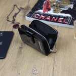 Luxusní dámská kožená peněženka Isidora croco, černá