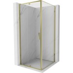 MEXEN/S - Exo sprchový kout dveře křídlové 100 x 100, transparent, zlato 819-100-100-50-00