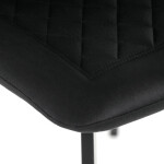 Jídelní židle, černá, sametová látka, DCL-973 BK4