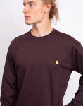Tričko Carhartt WIP L/S Chase T-Shirt Palisander / Gold