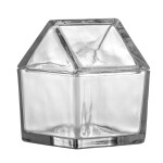 Bloomingville Skleněná dóza Elius 550 ml, čirá barva, sklo