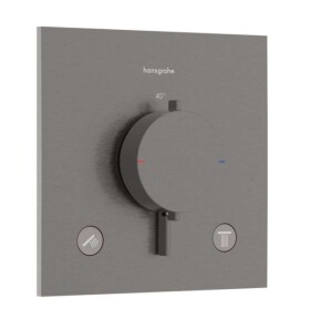 HANSGROHE - Ecostat Comfort E Termostatická baterie pod omítku, pro 2 spotřebiče, kartáčovaný černý chrom 33711340