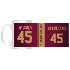 Hrnek Cleveland Cavaliers NBA Donovan Mitchell #45 (330 ml)