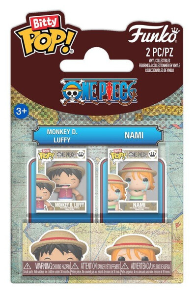 Funko Bitty POP: One Piece - Monkey D. Luffy & Nami 2-Pack