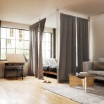 Teleskopický rám pro závěsy a dělení prostoru Umbra ANYWHERE - bílý