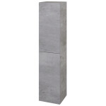 Dřevojas - Vysoká skříň s košem na prádlo DOS SVD2K 35 - D01 Beton / Úchytka T05 / D01 Beton / Levé 210519F