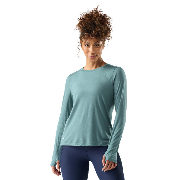 SMARTWOOL Wmns Active Long Sleeve, Dusty Teal (vzorek) velikost: M
