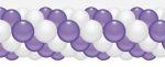 Balónková girlanda levandulovo-bílá 3 m balonky.cz Balónková girlanda levandulovo-bílá 3 m balonky.cz
