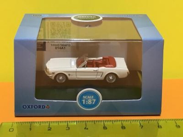 Ford Mustang Convertible 1965 Wimbledon white - 1:87 Oxford (D3-x)