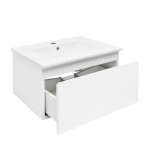 Koupelnová skříňka s umyvadlem SAT B-WAY 59x30x45 cm bílá lesk BWAY60WU4 BWAY60WU4