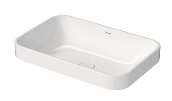 DURAVIT - Happy D.2 Plus Umyvadlová mísa zápustná 60x40 cm, bez přepadu, WonderGliss, bílá 23596000001