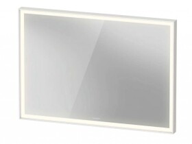 DURAVIT - L-Cube Zrcadlo s LED osvětlením, 100x67 cm, dotykový senzor, matná bílá LC7382018180100
