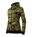 Camo Zipper mikina dámská camouflage green M