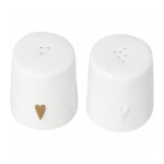 Räder Solnička a kořenka Heart, bílá barva, porcelán