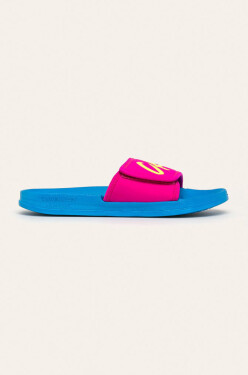 Pantofle KW0KW01028-CEU modrorůžová Calvin Klein modro-růžová