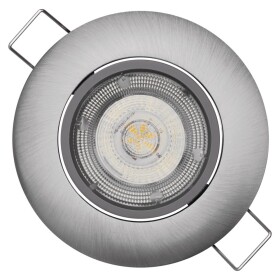 Emos Led bodové svítidlo Exclusive stříbrné, 5W teplá bílá Zd3221