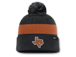 Nike Pánská zimní čepice Texas Longhorns NCAA Primetime Stripe Cuffed Knit with Pom