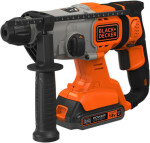 BlackDecker BCD900E2K / Aku kombinované vrtací a sekací kladivo / 18V / 2x 2.5 Ah aku / 180 ot-min / 6350 příklepů-min (BCD900E2K)