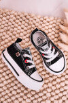 Dětské Klasické Tenisky Nízké BIG STAR HH374194 Černé 17