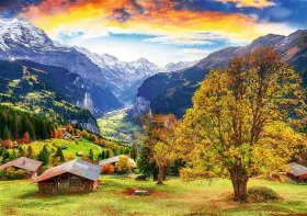 Trefl - Puzzle - Malebná alpska vesnička