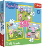 Trefl Puzzle Peppa Pig 3v1 (20,36,50 dílků) - Trefl