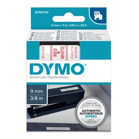 Obchod Šetřílek Dymo D1 40915, S0720700, 9mm, červený tisk/bílý podklad - originální páska