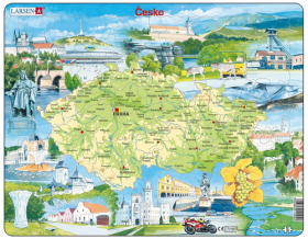 Puzzle Česká republika: Památky 78 dílků