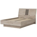 Postel 140 Sip Mati Mi18/140 dub cremona/černá s úložným prostorem