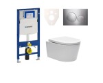 Cenově zvýhodněný závěsný WC set Geberit do lehkých stěn / předstěnová montáž + WC SAT Brevis SIKOGES3W41 SIKOGES3W41