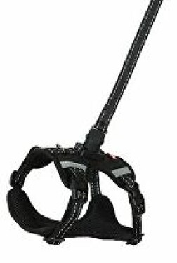 Postroj pes s vodítkem 2m CLIP&GO černá S Zolux