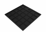 Sprchová vanička čtvercová SAT Vision 90x90 cm litý mramor černá SATSVVI90QC SATSVVI90QC