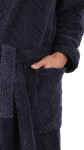 Pánský župan Athena kapucí 3116 tmavě modrá Vestis