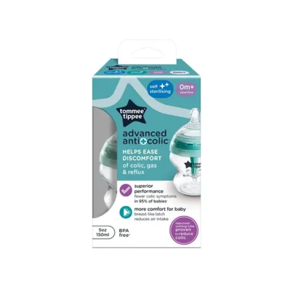 Tommee Tippee Kojenecká láhev C2N ANTI-COLIC 150ml / od 0 měsíců (422405TT)