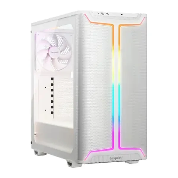 Be quiet! Pure Base 501 DX bílá / ATX / 2x USB-A / 1x USB-C / 3x 140mm / bez zdroje / průhledná bočnice (BGW77)