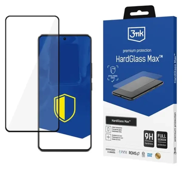 3mk HardGlass Max černá / Tvrzené sklo / Xiaomi POCO X6 Pro 5G / Celoplošné