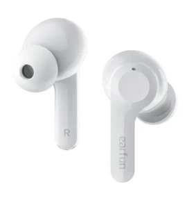EarFun Air bílá / bezdrátová sluchátka / mikrofon / Bluetooth 5.0 / IPX7 / dobíjecí pouzdro (TW200W)