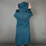 HOSH Pletené šaty EVELYN s kapucí Barva: Starorůžová