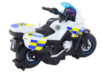 Mamido Policjní motocykl DIY ke skládání se světly a zvuky bílý