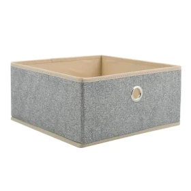 MSV prodyšný zásuvkový box šedý / polypropylen / 26.5 x 26.5 x 13 cm (3700703911326)