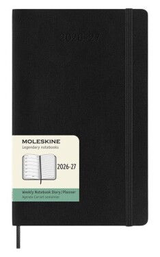 18měsíční diář Moleskine 2026-27 - měkké desky, L, týdenní, černý