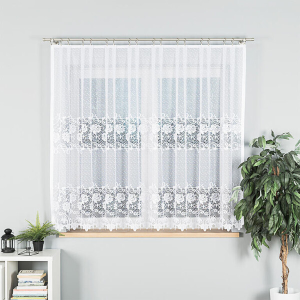 Žakárová záclona DEMETRIA