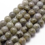 Přírodní norský labradorit - Ø 8 mm - 1 ks