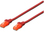 Digitus / Patch kabel Cat6 U/UTP / RJ45 / 1 m / červená / LSZH (DK-1617-010/R)